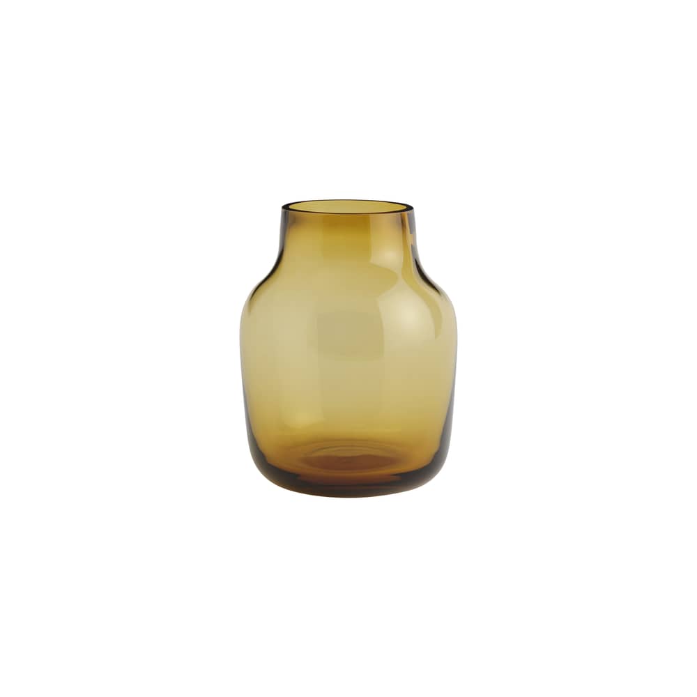 Vase Silent verre orange / Ø 15 x H 19 cm - Muuto - Orange - Verre soufflé bouche