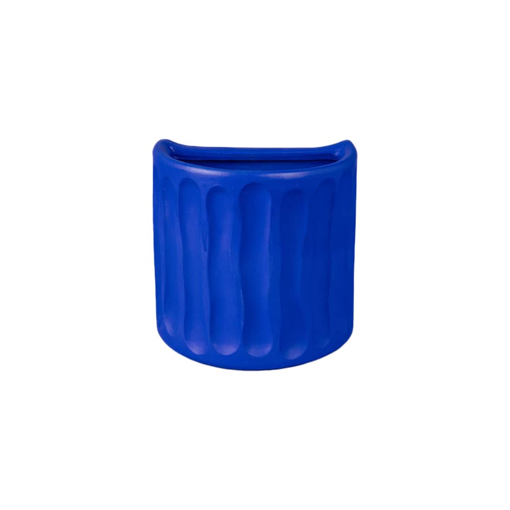 Wandvase Magna Graecia - Dorico keramik blau / B 25 x H 25 cm - Terrakotta - Seletti - Kobaltblau - Terrakotta