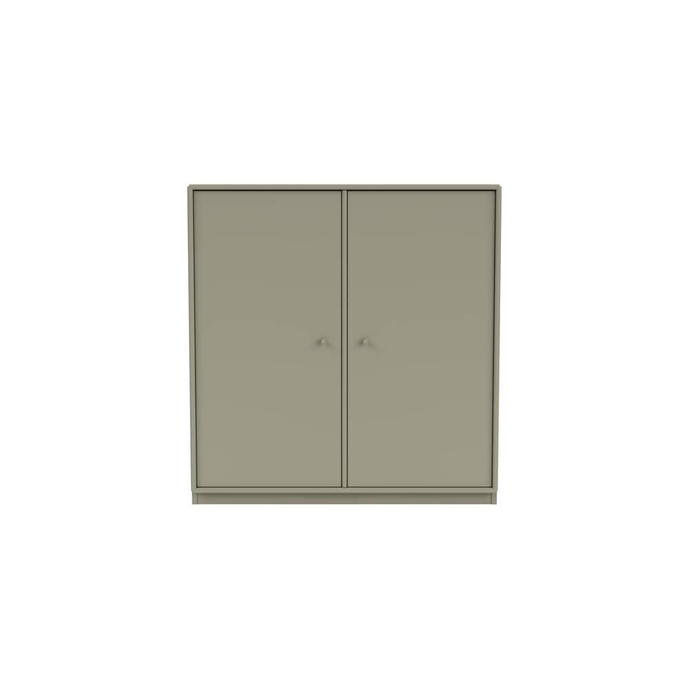 Ablage Cover Cabinet holz grau / B 69.6 x T 30 x H 72,6 cm - 2 Türen - MONTANA - Fennel 144 - lackierte Holzfaserplatte