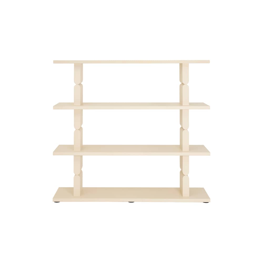 Étagère Coloured Wood Noon bois blanc / L 118 x H 107 cm - NOBODINOZ - Blanc - Frêne