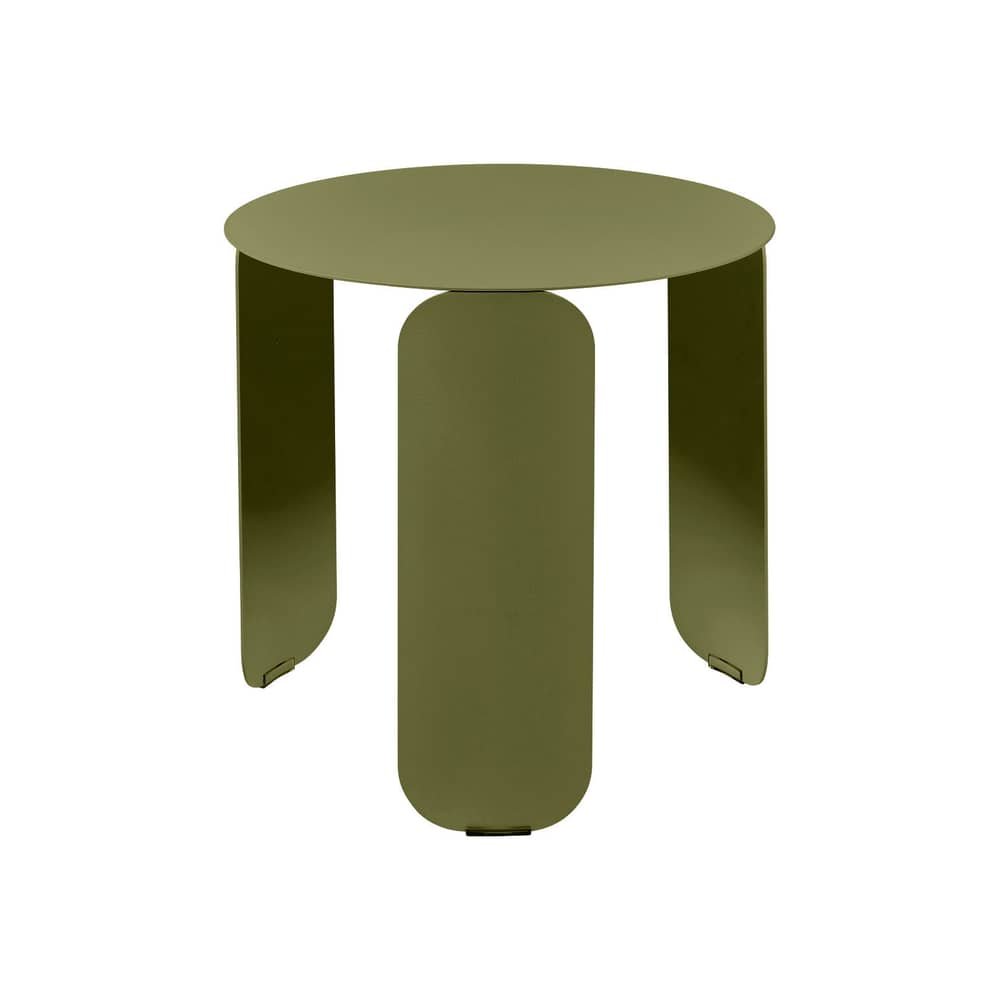 Table basse Bebop métal vert / Ø 45 x H 45 cm - Fermob - Pesto - Acier, Aluminium