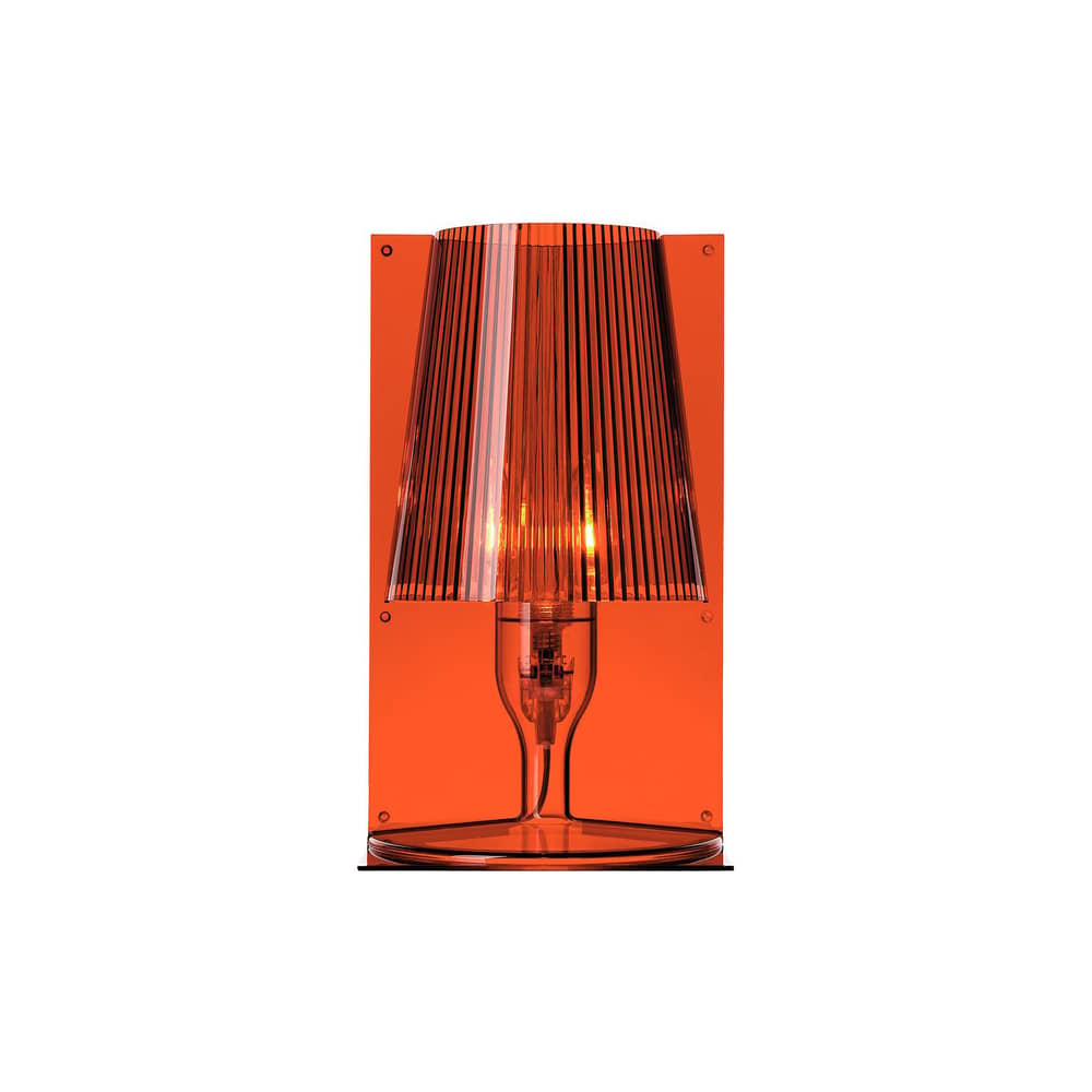 Take Table lamp plastic material orange / Polycarbonate 2.0 - Ferruccio Laviani, 2003 - Kartell - Amber - polycarbonate 2.0