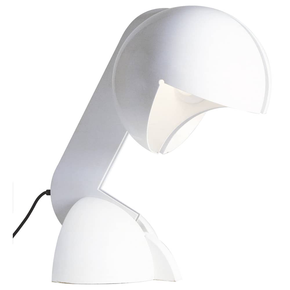 Lampe de table Ruspa métal blanc / Modèle d\'exposition - Martinelli Luce - Blanc - Aluminium