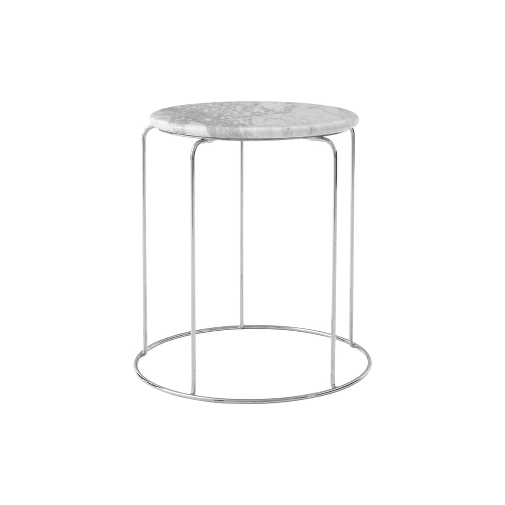 Accessoire / Plateau marbre pour tabouret Wire VP11 - &tradition - Blanc - Marbre de Carrare