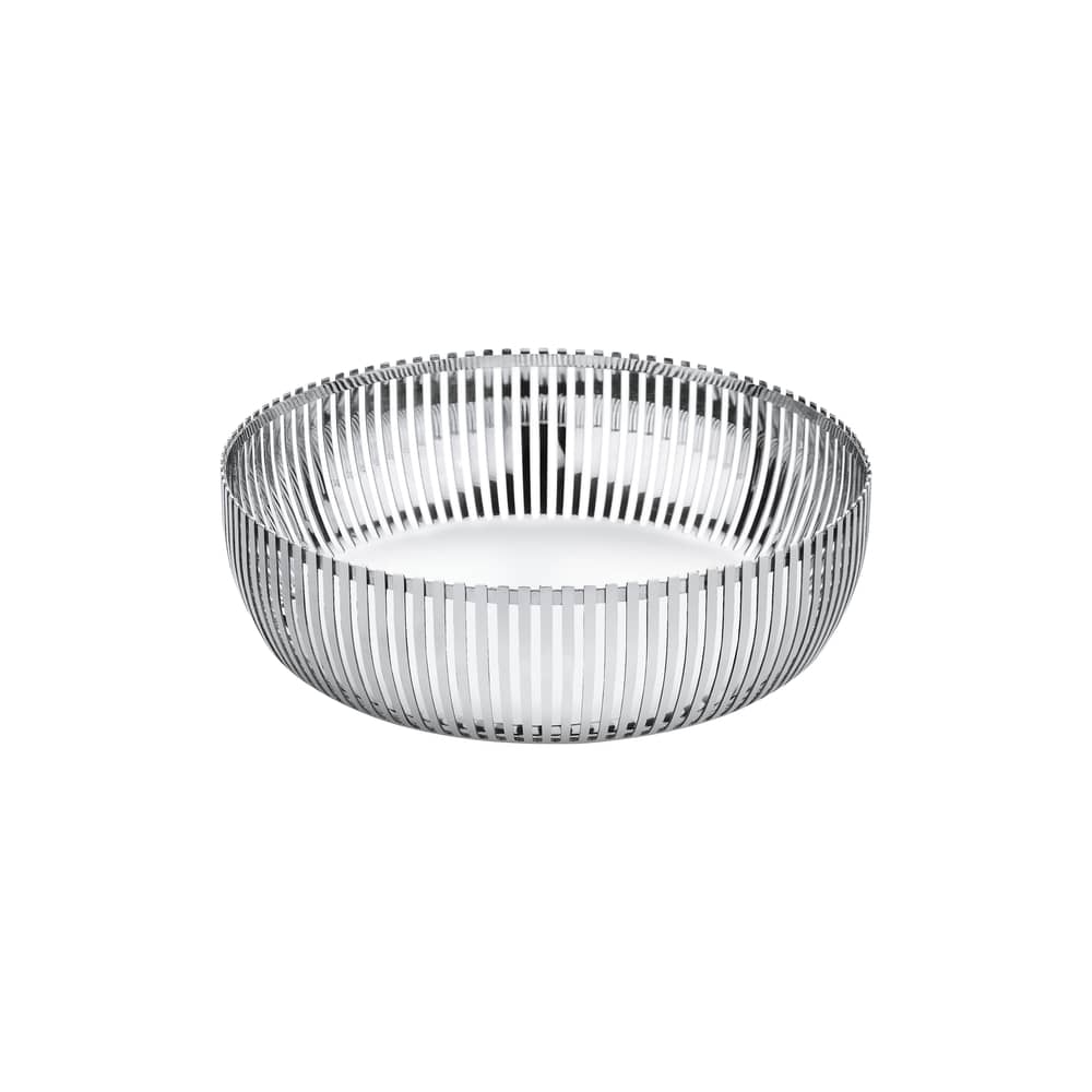 Corbeille PCH02 par Pierre Charpin métal / Ø 23 x H 7 cm - Alessi - Ø 23 cm - Acier brillant - Acier inoxydable poli