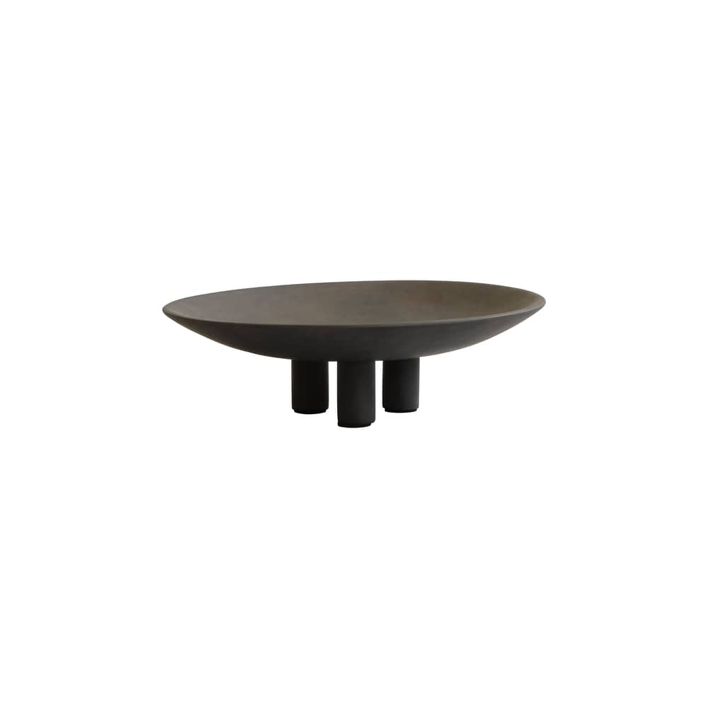 Duck Mini Centrepiece ceramic brown / Ø 30 x H 9.2 cm - 101 COPENHAGEN - Coffee - Ceramic
