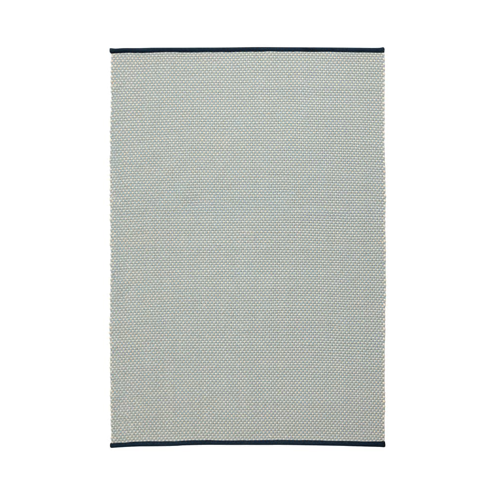 Tappeto 3 Colour tessuto blu / 140 x 200 cm - Hay - Turchese tenue - Iuta, Lana