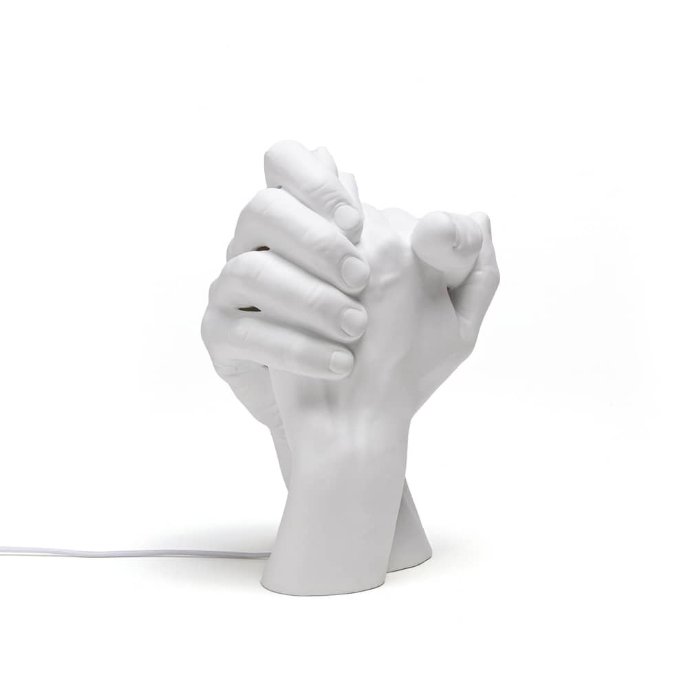 Tischleuchte With Me keramik weiß / Porzellan - H 32 cm - Seletti - Weiß - Porzellan
