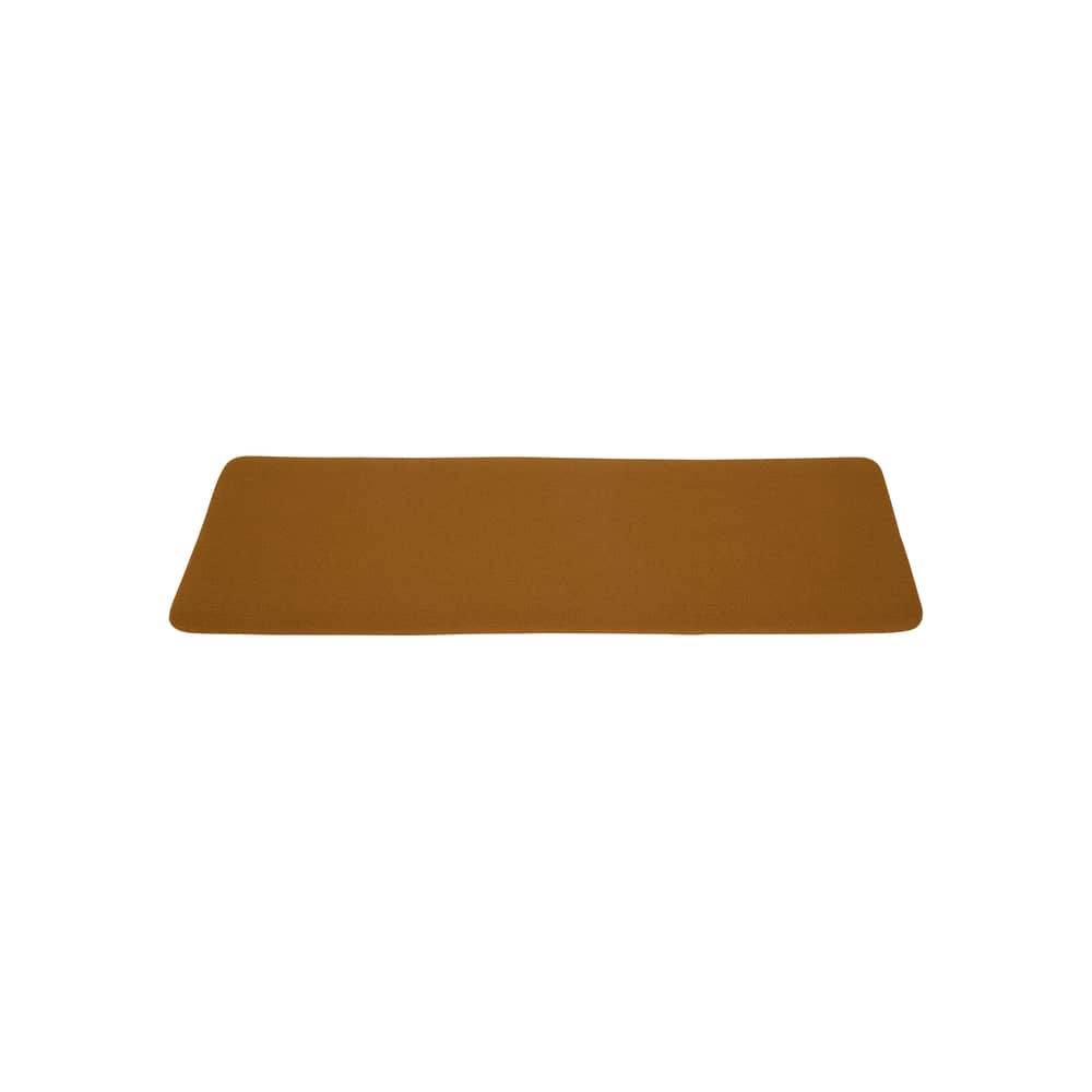 Accessoire / Coussin pour banc Curva - 95,5 x 32 cm - AYTM - Ambre bouclé - Mousse polyuréthane, Tissu bouclé