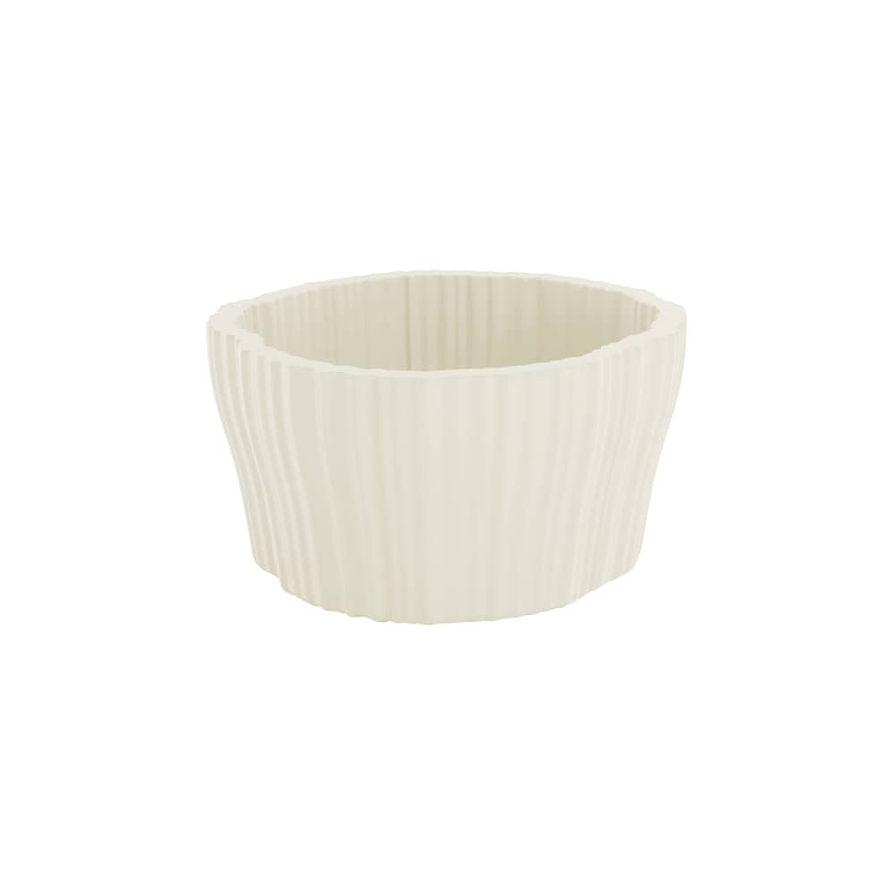 Corteza Large Flower-pot holder plastic material white / 64 x 70 cm x H 36 cm - Kartell - Ivory - Recycle polyethylene
