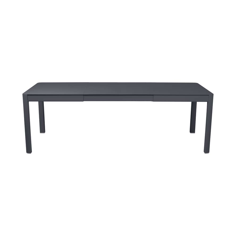 Ribambelle Medium Extending table metal grey black / L 149 to 234 cm - 6 to 10 people - Fermob - Carbon - Aluminium