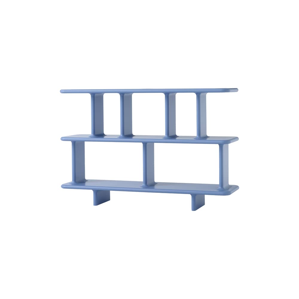 Scaffale Archivo JH44 by Jaime Hayon legno blu / L 140 x H 92 cm - &tradition - Azzurro - MDF laccato