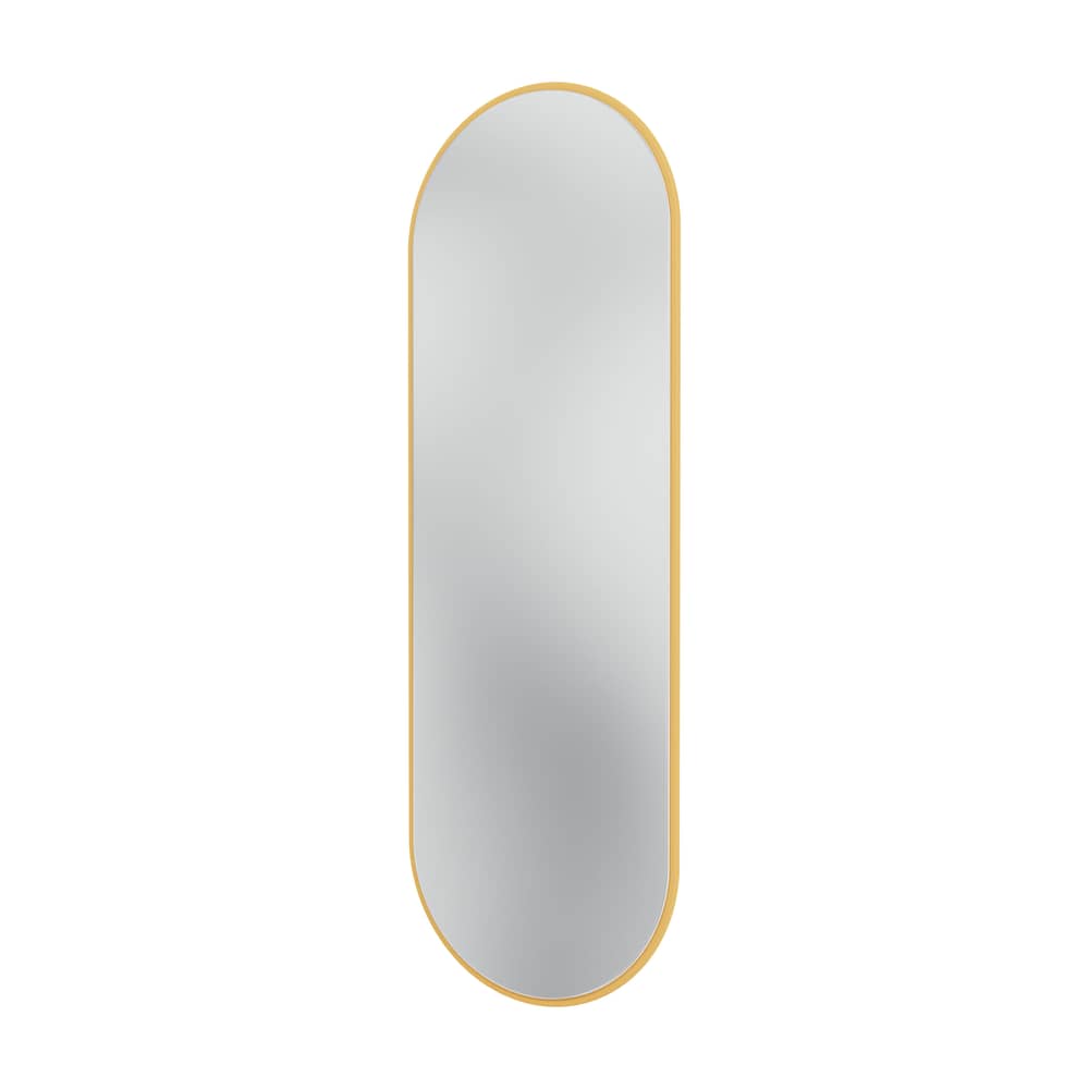Specchio murale Colour Frame - Figure legno giallo / 46,8 x 138 cm - MONTANA - Acacia 166 -  Verre miroir, MDF laccato