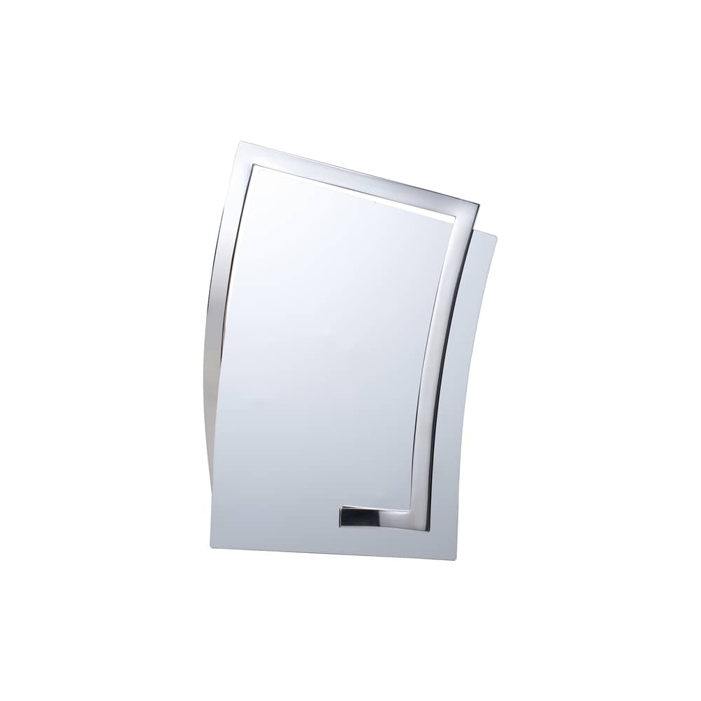 Stellspiegel Qua A5 metall spiegel / B 18.1 x H 23.7 cm - BANG - Spiegelfarben - rostfreier Stahl