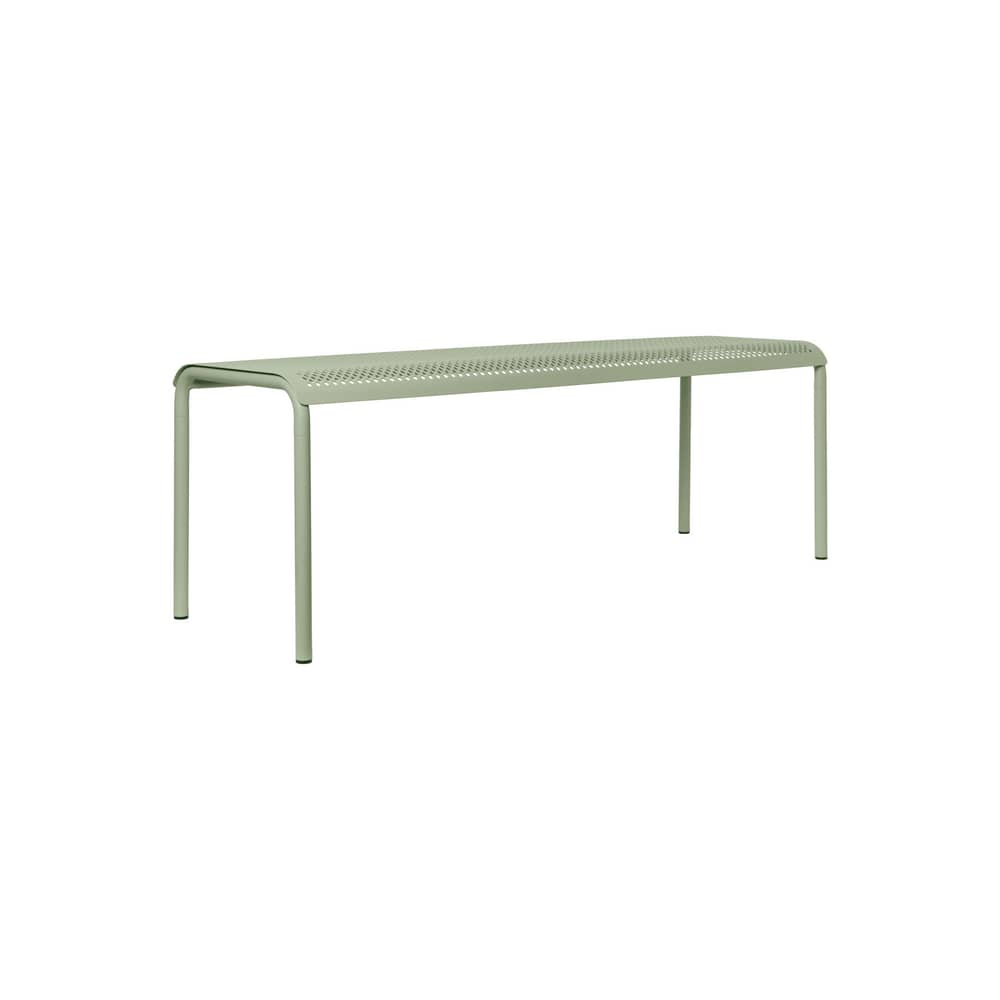 Dapple Bench metal green / Drilling machine - L 130 cm - Ferm Living - Green tea - Galvanised powder-coated steel
