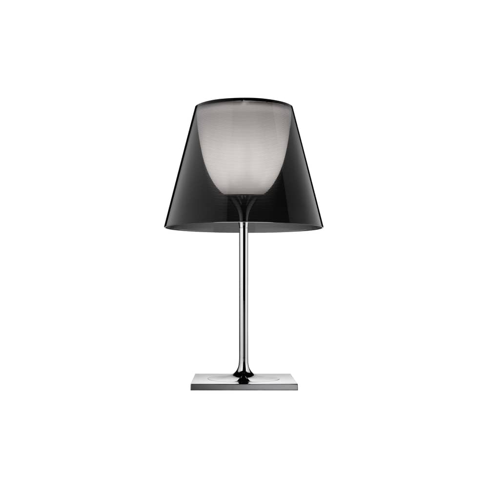 Lampe de table K Tribe T2 / H 69 cm - Flos - PMMA - Fumé - Aluminium poli, PMMA, Polycarbonate
