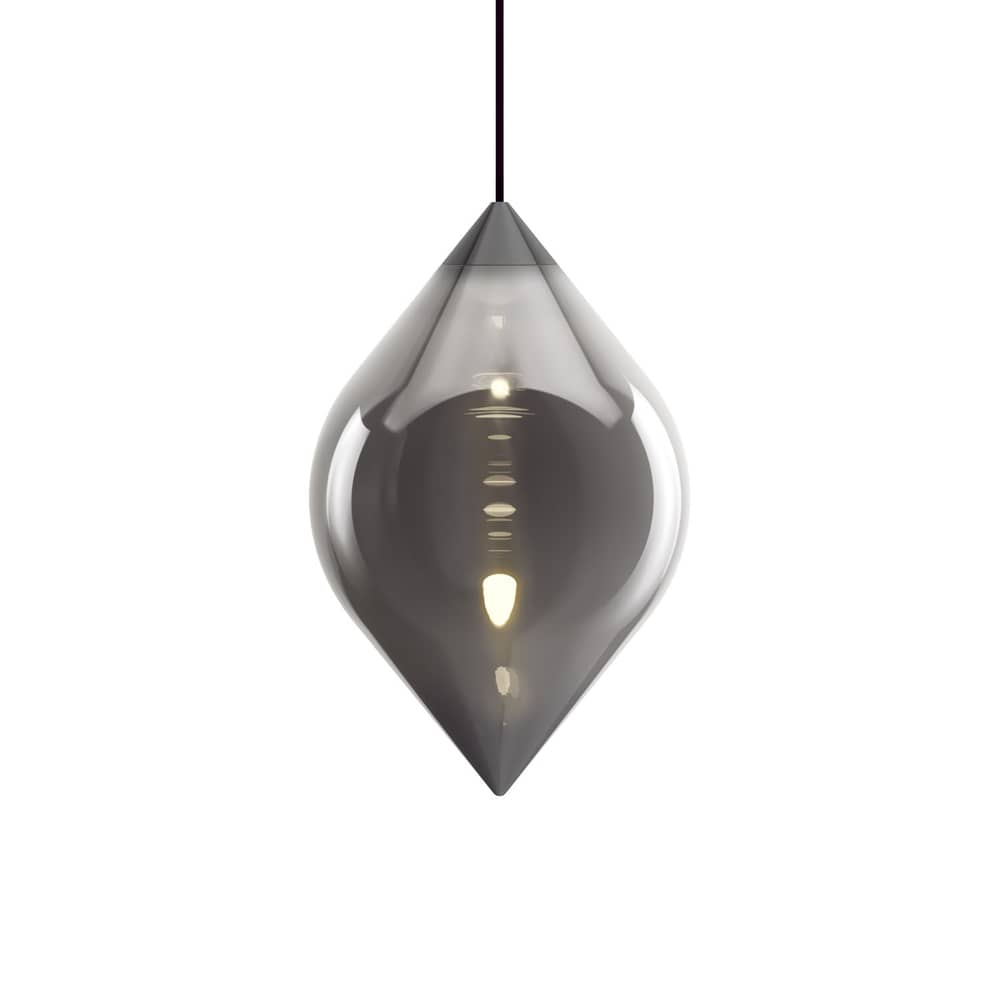 Flare Top LED Pendant glass silver - Tom Dixon - Top / Mirror Silver - Borosilicated glass