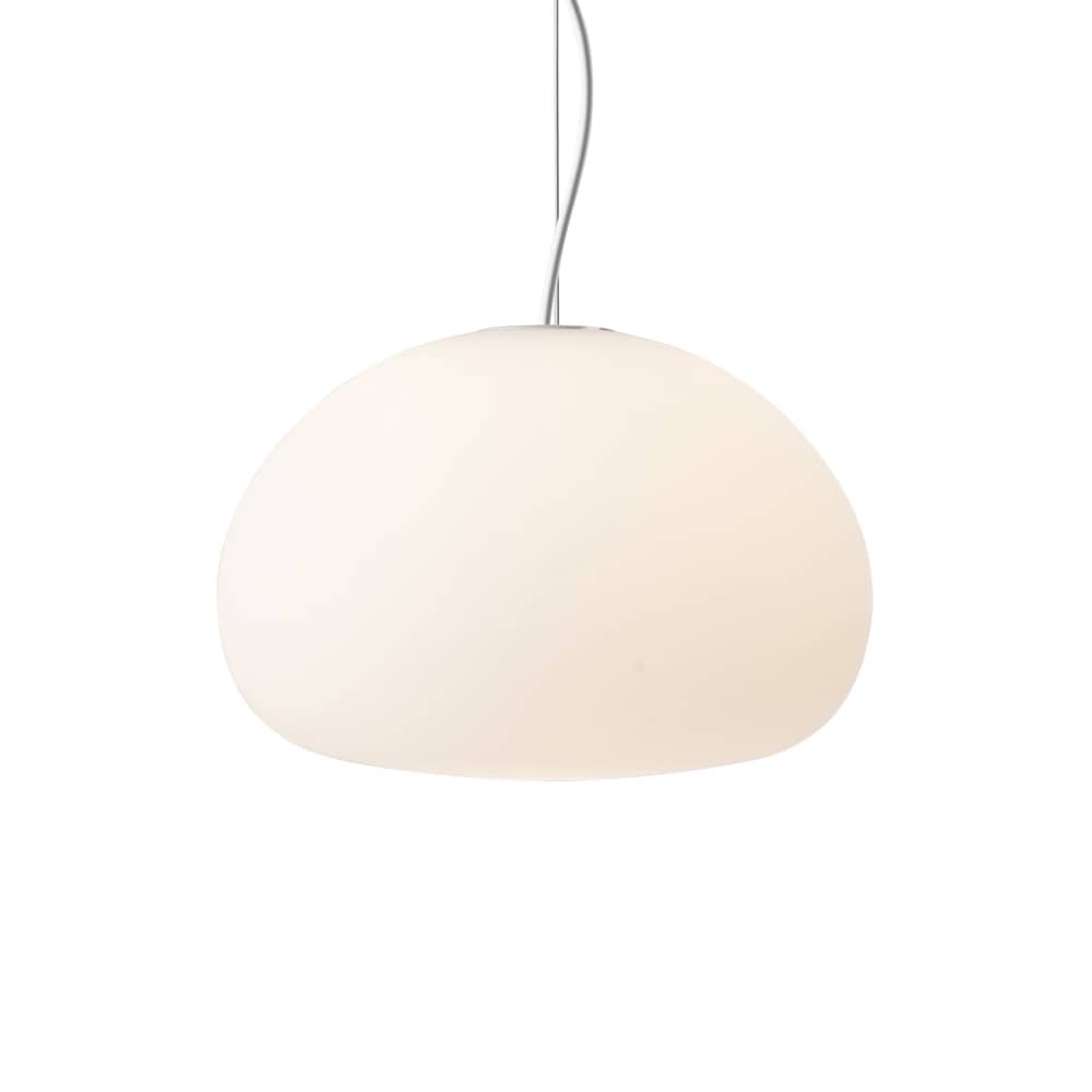 Pendelleuchte Fluid Small glas weiß / ø 23 cm - Muuto - Weiß - Opalglas