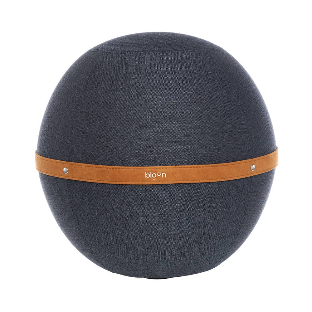 Ergonomischer Sitz Ballon Original XL textil blau / Ø 65 cm - BLOON PARIS - Ozeanblau - Polyester-Gewebe, PVC