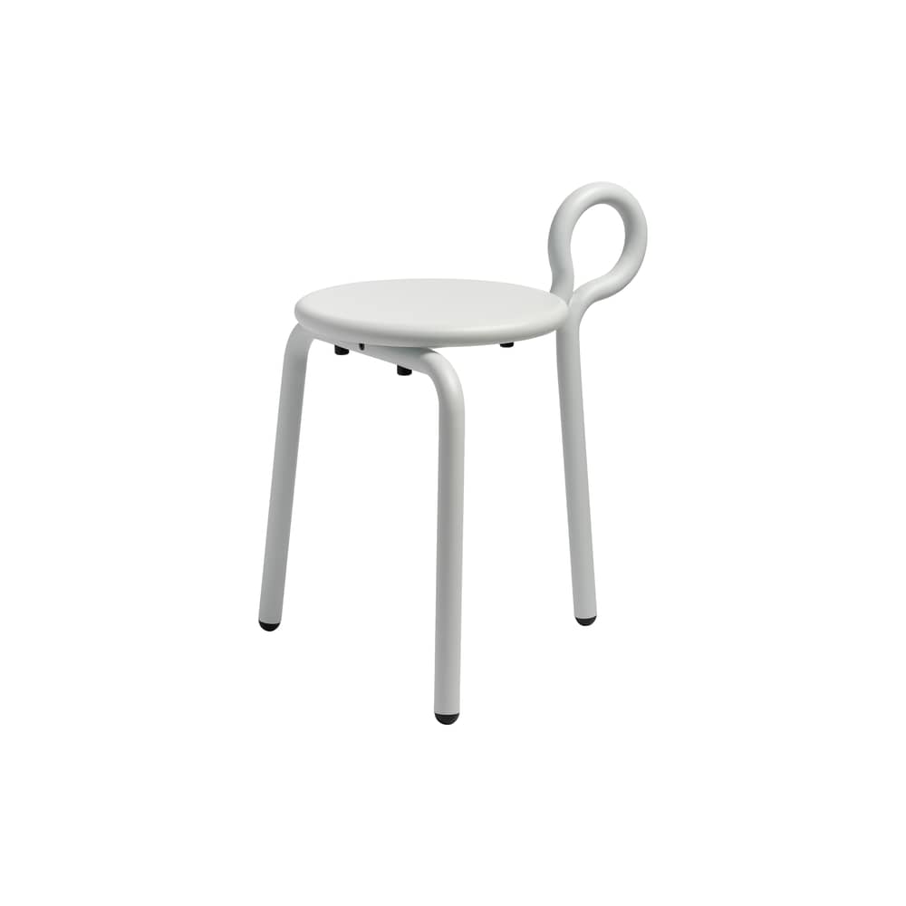 Tabouret Lasso métal - & klevering - Bleu glacier - Métal