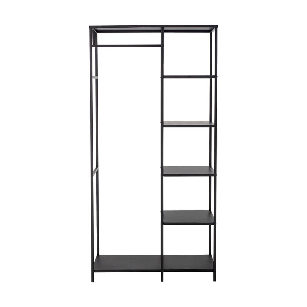 Valde Closet metal black / L 90 x D 40 x H 183 cm - Metal - Bloomingville - Black - Painted iron