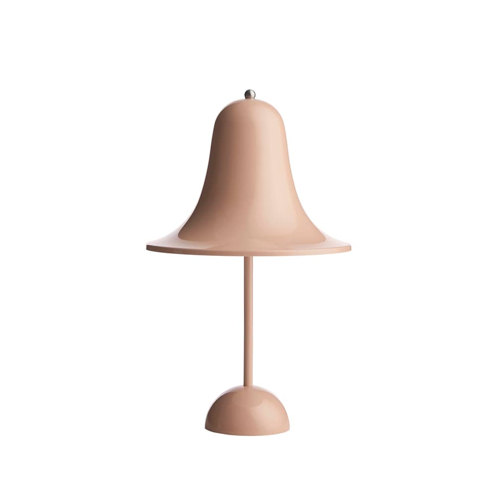 Lampe sans fil rechargeable Pantop Portable LED plastique rose / Verner Panton (1980) - Verpan - Rose poudré - Polycarbonate peint