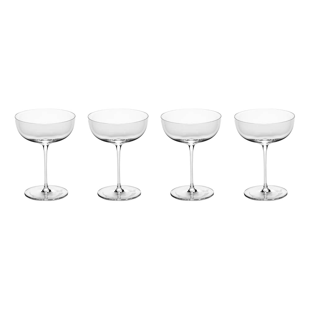 Sektgläser Unity - Dragonfly glas transparent / Set von 4 - Serax - Transparent - mundgeblasenes Kristall