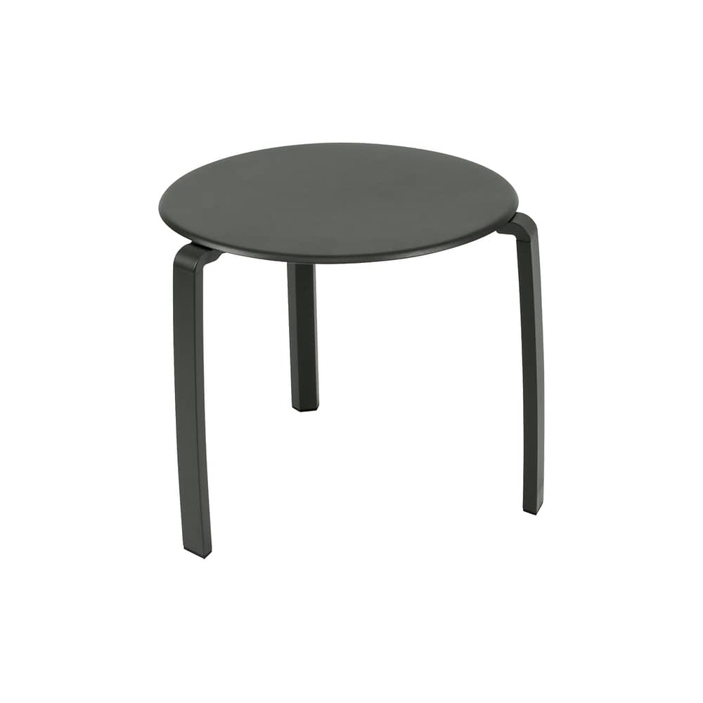 Table d\'appoint Alizé métal vert gris / Ø 48 cm - Fermob - Romarin - Aluminium