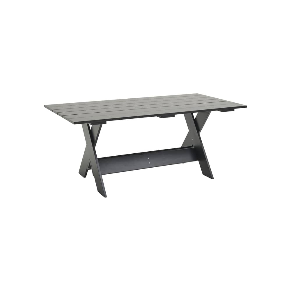 Tavolo rettangolare Crate Outdoor legno nero / Gerrit Rietveld, 1934 - 180 x 89,5 cm - Hay - Nero - Pino massello laccato