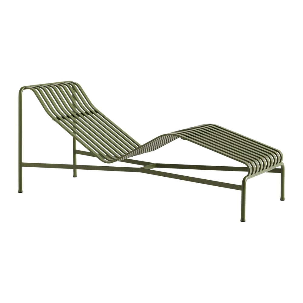 Transat fixe Palissade métal vert / Bouroullec, 2016 - Hay - Transat / Vert Olive - Acier revêtement poudre