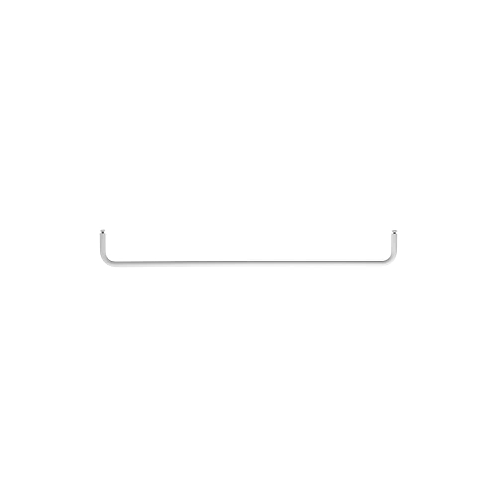 Barre de suspension / L 72 cm - Pour étagères en métal perforé - String Furniture - Blanc - Acier