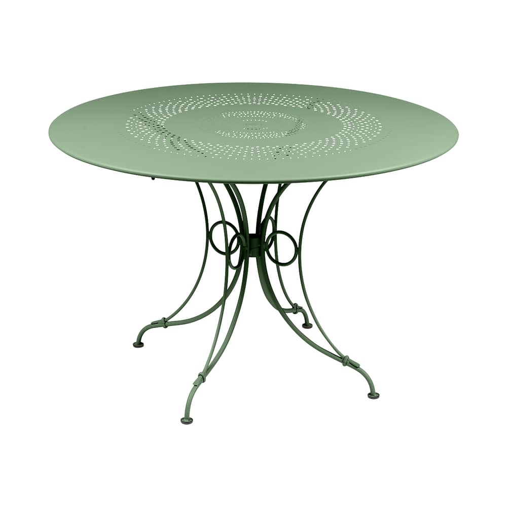 Table ronde 1900 / Ø 117 cm - Trou parasol / 8 personnes - Fermob - Cactus - Acier