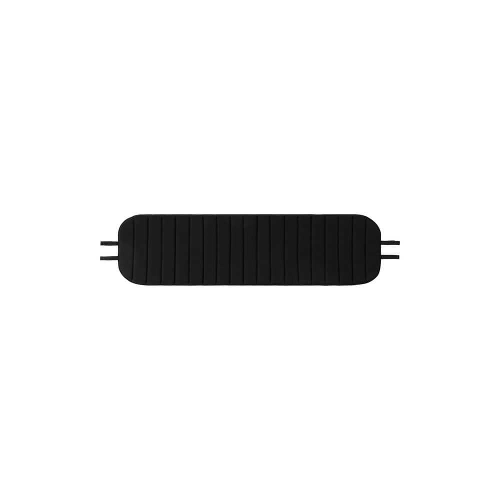 Accessoire / Coussin pour banc Vig L 150 cm - Normann Copenhagen - Noir - Mousse à mémoire de forme, Tissu outdoor
