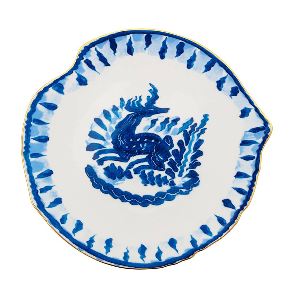 Assiette à dessert Classics on Acid - Deer céramique bleu / Ø 20,2 cm - Diesel living with Seletti - Deer - Porcelaine fine