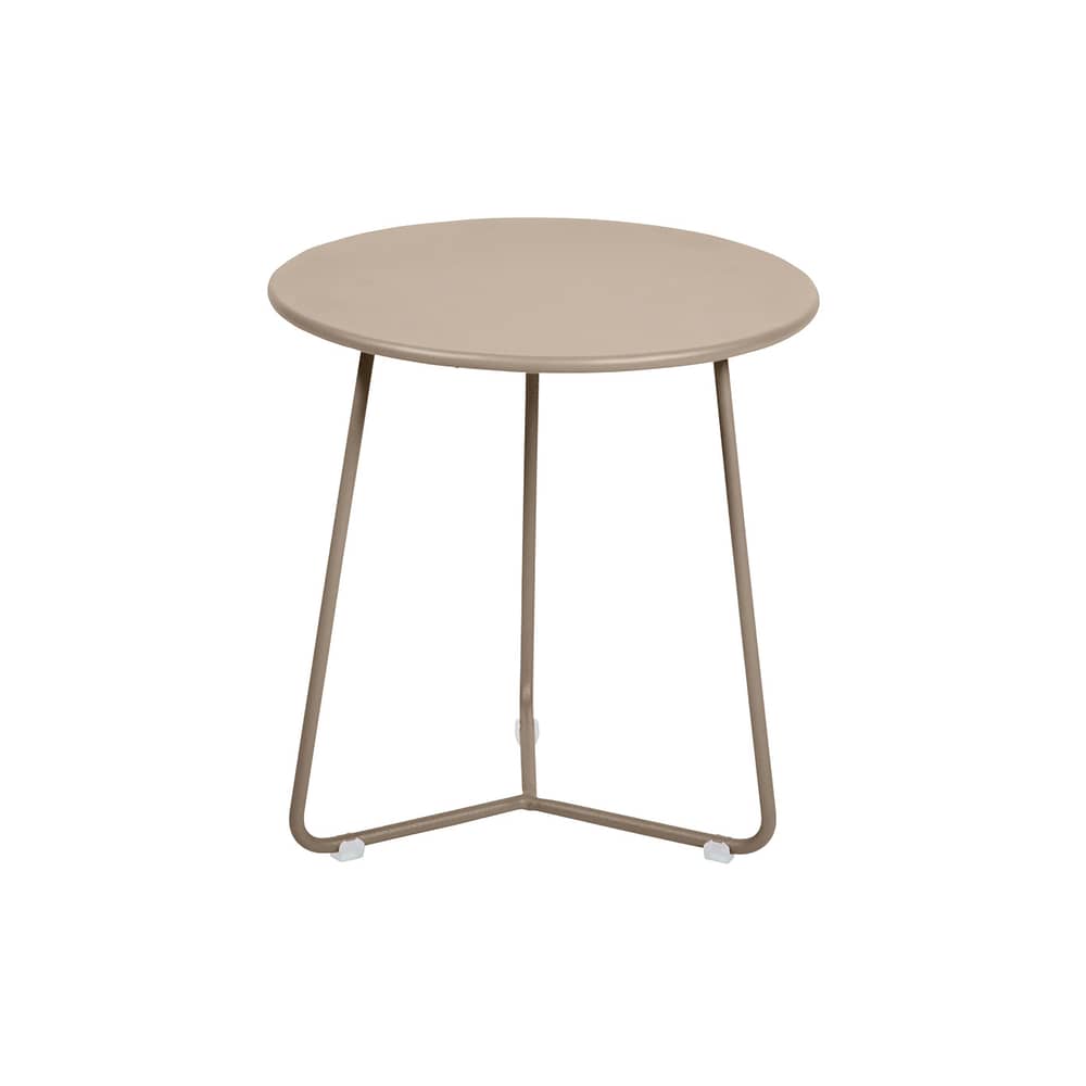 Beistelltisch Cocotte metall grau / Ø 34 x H 36 cm - Fermob - Muskat - bemalter Stahl