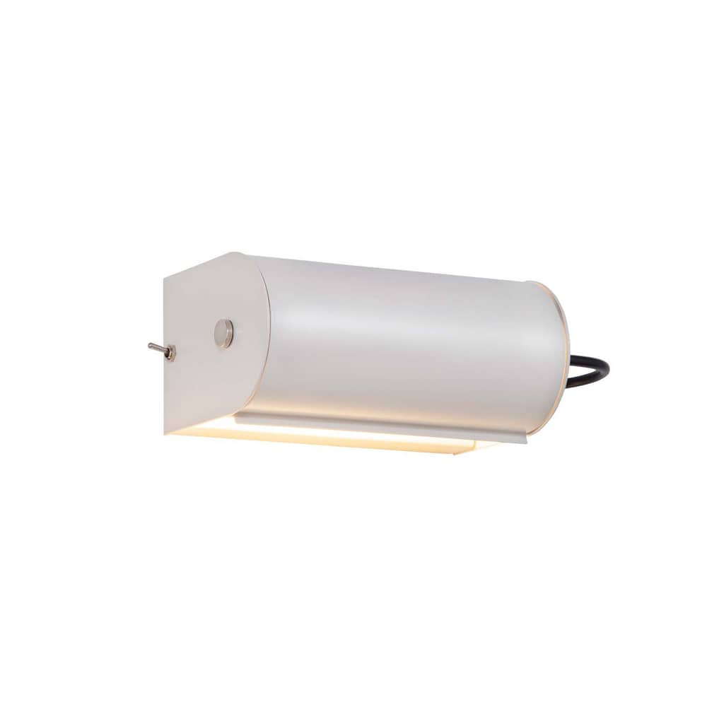 Cylindrique Petite Wall light metal white white metal / L 16 cm - Charlotte Perriand, 1950s - Nemo - White - Painted aluminium