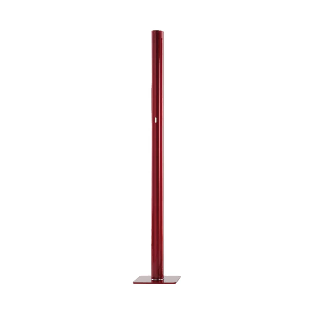 Lampada a stelo Ilio LED metallo rosso / Bluetooth - H 175 cm - Artemide - Rosso - Acciaio verniciato, alluminio verniciato