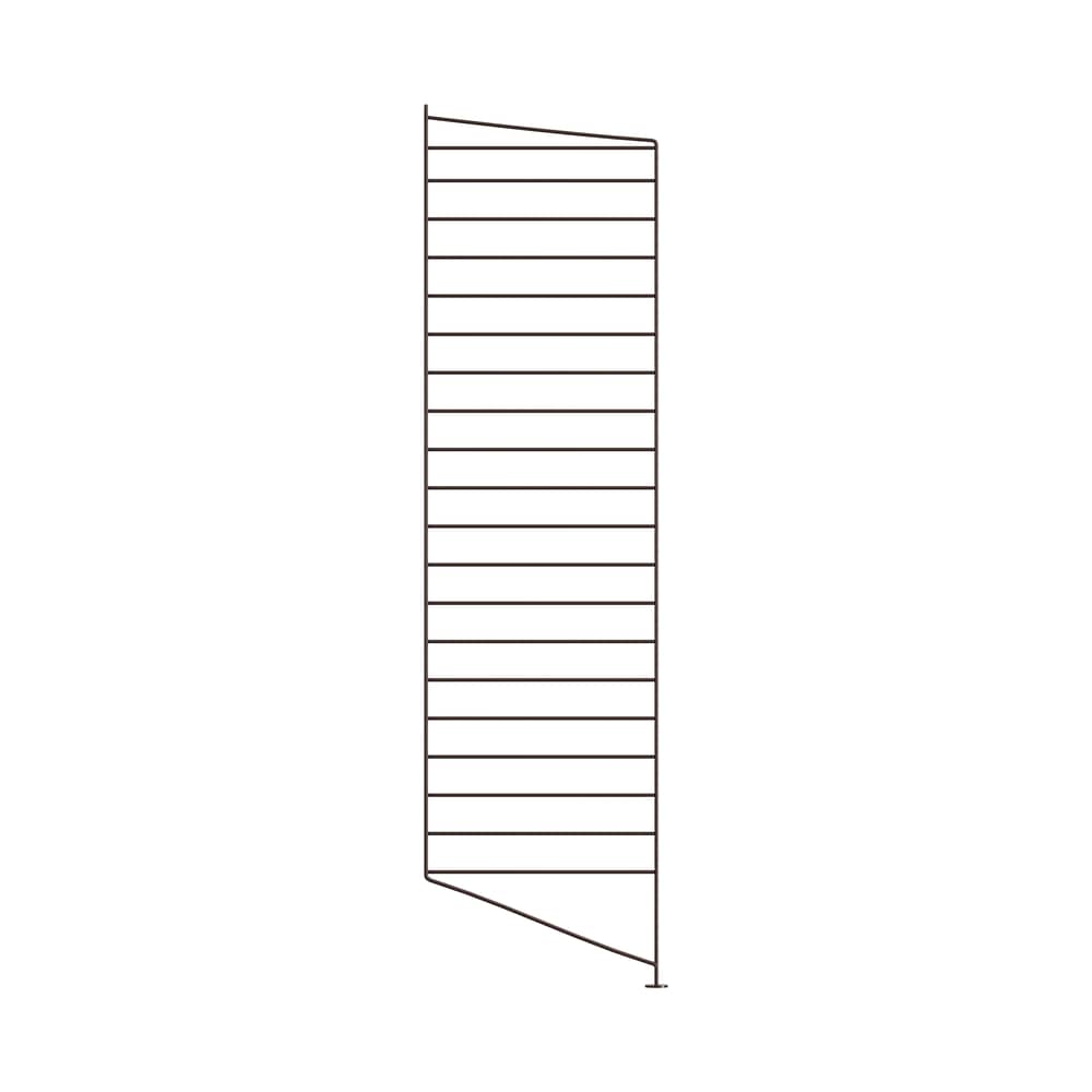 Montant de sol / à l\'unité - H 115 x P 30 cm - String Furniture - Marron foncé - Acier laqué