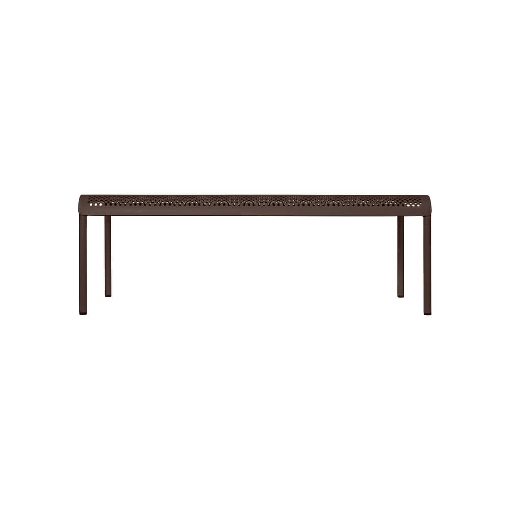 Table basse Dapple métal marron / 114 x 57 x H 38,5 cm - Ferm Living - Chocolat foncé - Acier galvanisé thermolaqué