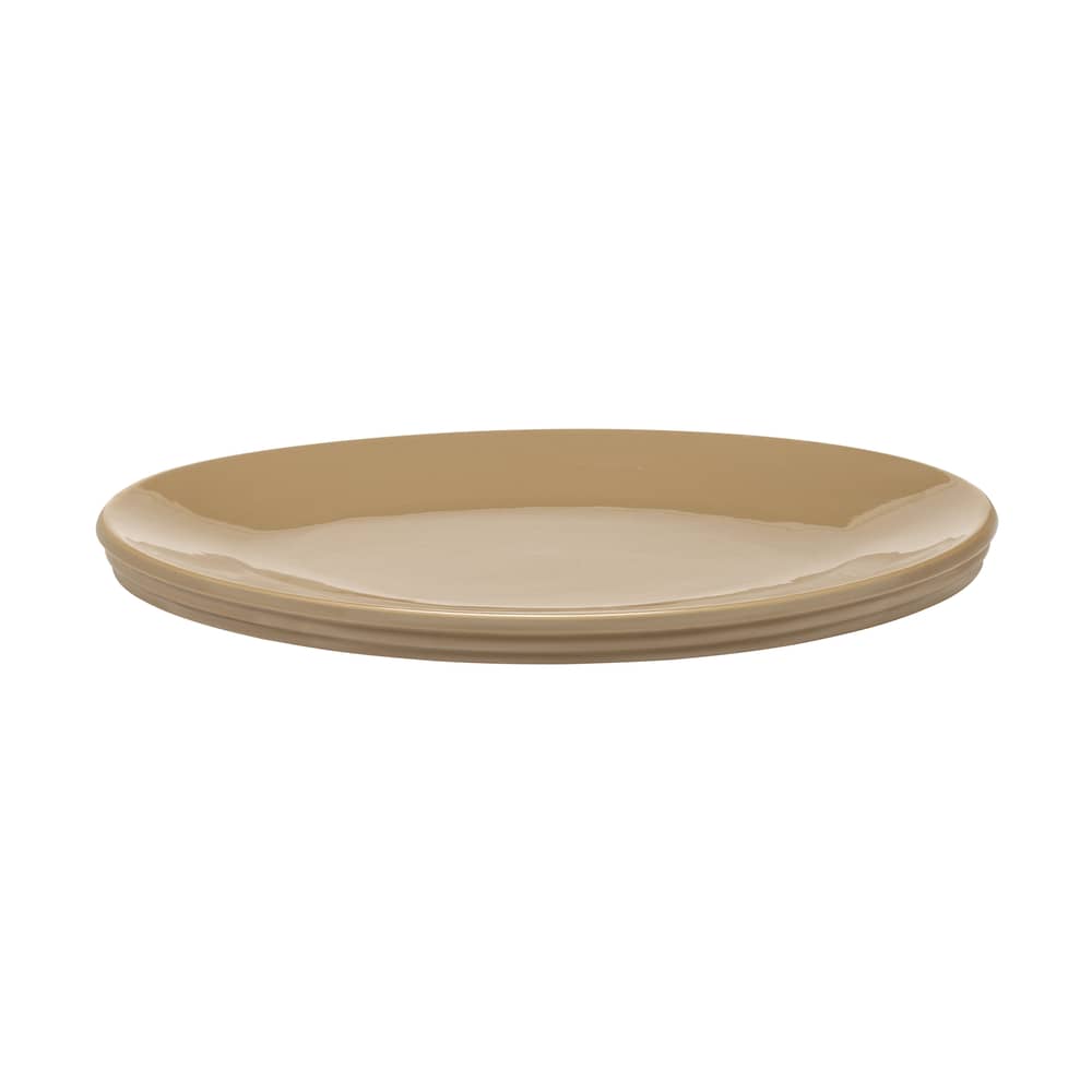 Dune Presentation plate ceramic beige / Oval serving dish - By Kelly Wearstler / 46 x 34 cm - Serax - Clay beige - China