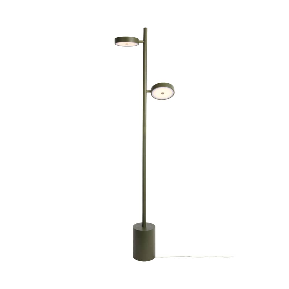 Okinawa LED Floor lamp wood green / 2 adjustable diffusers - GOOD&MOJO - Green - Ashwood
