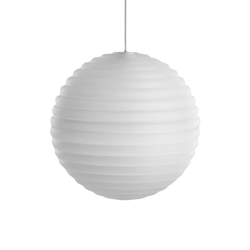 Pendelleuchte Press Medium Sphere glas weiß / LED - Ø 30 cm - Tom Dixon - Vereist - Pressglas
