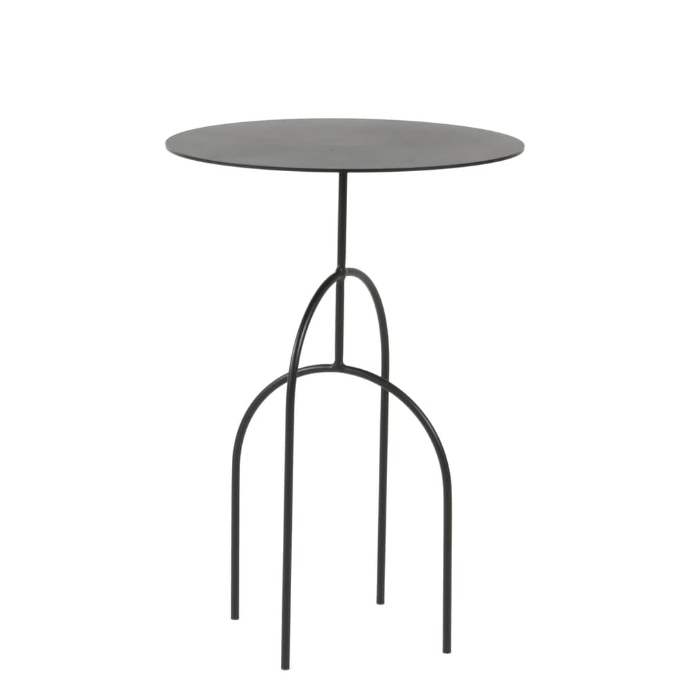 Table basse Moça métal noir / Ø 40 x H 58 cm - Objekto - Noir - 