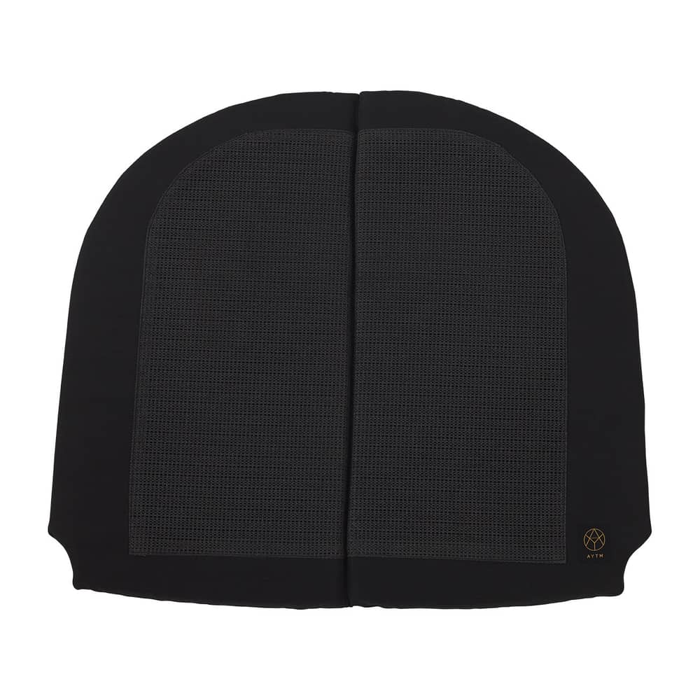 Accessoire  tissu noir / Coussin assise pour fauteuil bas Novo - OUTDOOR - AYTM - Pour fauteuil bas / Noir - Polyester, Polyuréthane