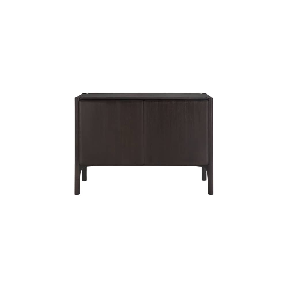 Buffet PI bois marron / L 119 x H 83 cm - Ethnicraft - Teck brun foncé - Teck massif teinté