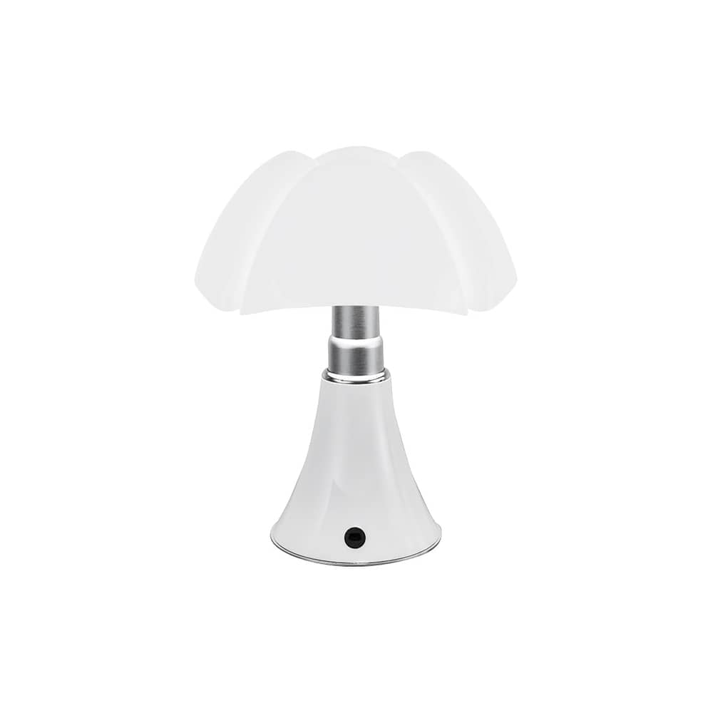 Lampada senza fili ricaricabile Minipipistrello LED materiale plastico bianco / H 35 cm - Ricaricabile USB - Martinelli Luce - Bianco - Acciaio galvanizzato, Alluminio laccato, Metacrilato opalino