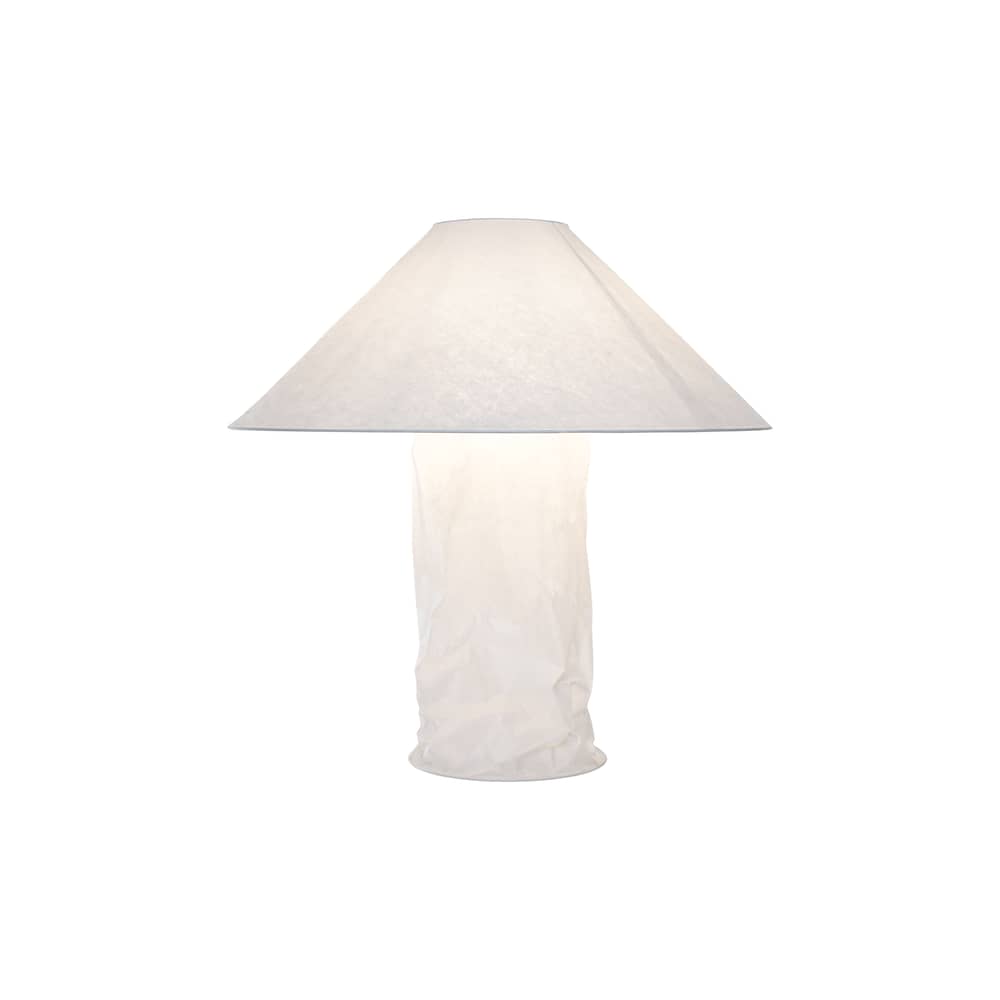 Lampe de table Lampampe papier blanc / Ingo Maurer, 1980 - Ø 75 x H 76 cm - Ingo Maurer - Blanc - Métal, Papier japonais