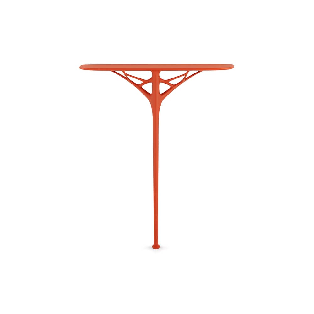 Console murale A.I. / L 75 x P 24 cm - Conçu par intelligence artificielle / Recyclé - Kartell - Orange - Technopolymère thermoplastique recyclé