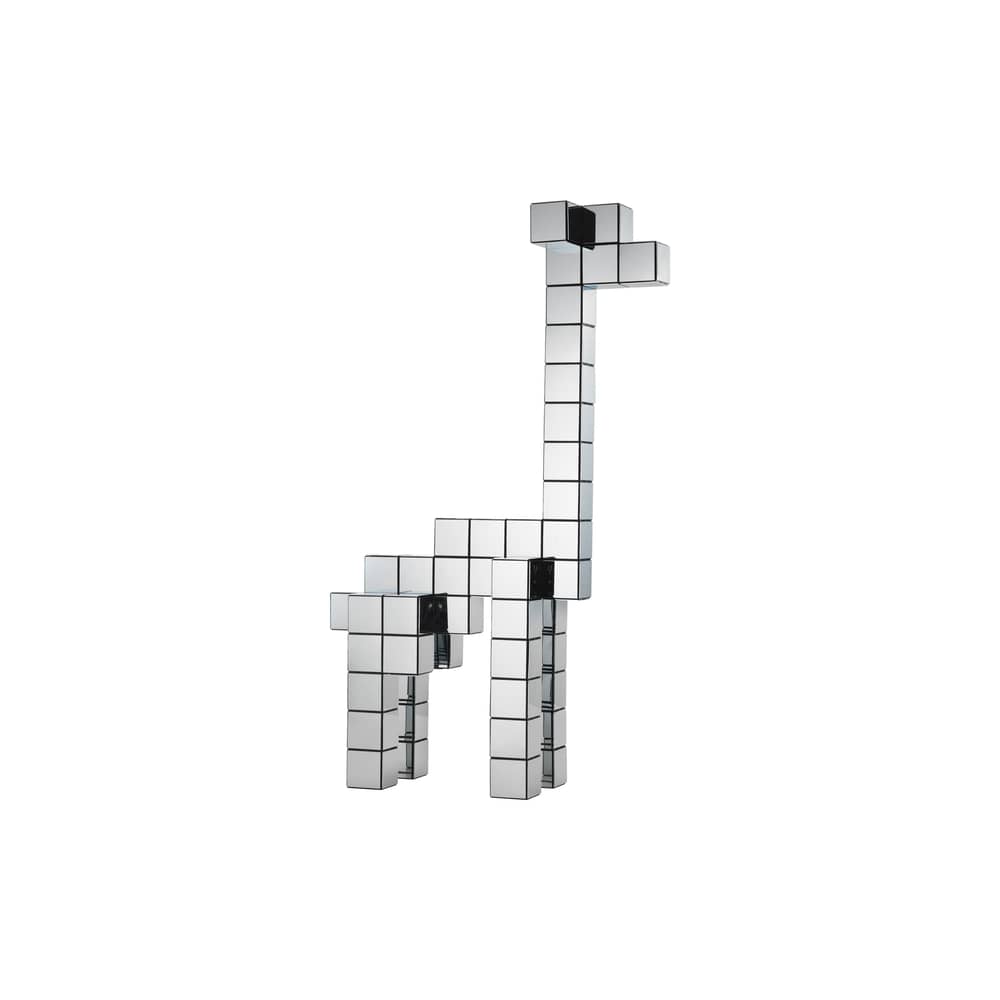 Dekoration Panton Cubes Giraffe plastikmaterial silber / Giraffen-Set – Verner Panton, 1975 - Vitra - Giraffe / Verchromt - Recyceltes ABS