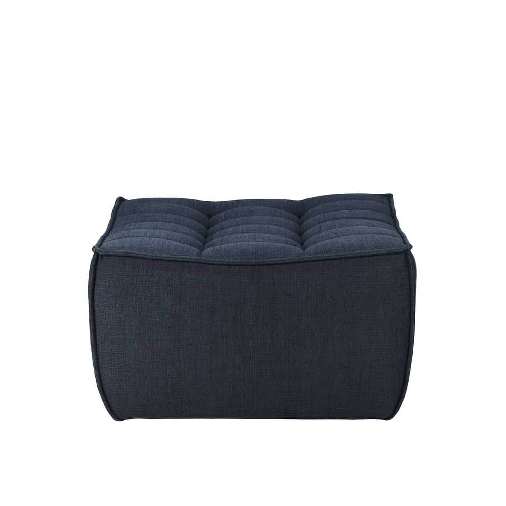 Sitzkissen N701 textil blau / 70 x 70 cm - Ethnicraft - Blau - Gewebe, Holz, Schaumstoff